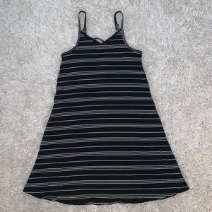 Mossimo Ribbed Black & White Striped Dress